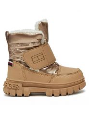 Tommy Hilfiger Śniegowce Fur Boot T1A5-33605-1695 M Beżowy. Brązowe buty zimowe dziewczęce Tommy Hilfiger, bez wzorów, z materiału, bez zapięcia. Za 419.99 zł.