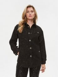 TWINSET Marynarka 232TT2180 Czarny Regular Fit. Czarne żakiety damskie Twinset, bez wzorów, z syntetyku. Za 929.99 zł.