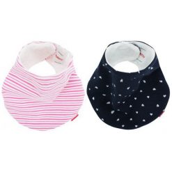 Beemy Śliniaczki Baby Pink & Hearts. Różowe śliniaki dla dzieci Beemy, z materiału. Za 49.00 zł.