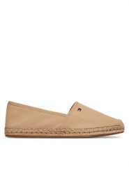 Tommy Hilfiger Espadryle Flag Canvas Espadrille FW0FW08541 Beżowy. Brązowe espadryle damskie Tommy Hilfiger, bez wzorów, z materiału, bez obcasa, bez zapięcia. Za 249.99 zł.