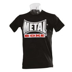 Koszulka z krótkim rękawem Metal Boxe vintage. Czarne koszulki sportowe damskie METAL BOXE, xl, bez wzorów, bez kołnierzyka, bez ramiączek. Za 147.00 zł.