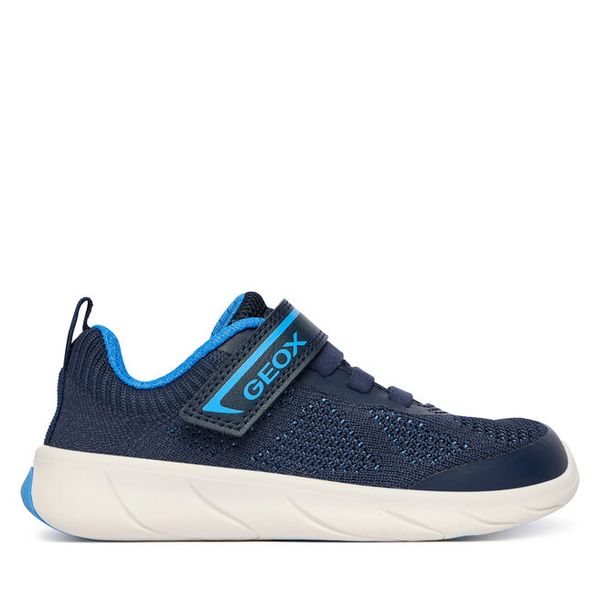 Sneakersy Geox. Niebieskie trampki i tenisówki chłopięce Geox, bez wzorów, bez zapięcia. Za 158.99 zł.