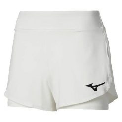 Szorty damskie Mizuno Flex. Białe szorty damskie Mizuno, xs, bez wzorów, z materiału. Za 178.25 zł.