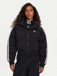 Adidas Kurtka zimowa adicolor JX2970 Czarny Loose Fit. Czarne kurtki damskie Adidas, na zimę, l, bez wzorów, z syntetyku, bez kaptura. Za 419.99 zł.