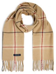 Andrew James Szalik męski Mężczyźni Sztuczne włókno beżowy w kratkę, ONE SIZE. Brązowe szaliki męskie Andrew James, bez wzorów, z włókna. Za 179.95 zł.