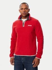 Napapijri Polar T-Dergana NP0A88UZ Czerwony ciemny Regular Fit. Czerwone bluzy męskie Napapijri, m, bez wzorów, z polaru, bez kaptura. Za 439.99 zł.