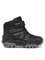 Geox Kozaki J Himalaya Boy B Abx J46FRD 050FU C9999 S Czarny. Czarne buty zimowe chłopięce Geox, bez wzorów, ze skóry, bez zapięcia. Za 209.99 zł.