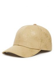 Guess Czapka z daszkiem AM9540 COT01 Beżowy. Brązowe czapki i kapelusze damskie Guess, z aplikacjami, z bawełny. Za 129.99 zł.