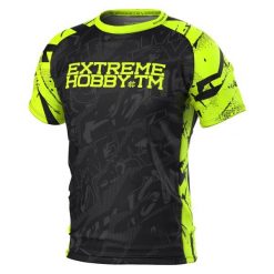 Koszulka Techniczna Sportowa Męska EXTREME HOBBY NEO BLOCK. Zielone koszulki sportowe męskie EXTREME HOBBY, l, bez wzorów, z elastanu, bez kołnierzyka, bez ramiączek, do biegania. Za 159.00 zł.