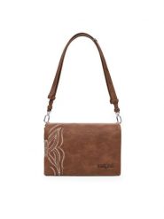 Desigual Torebka 25SAXP86 Brązowy. Brązowe torebki do ręki damskie Desigual, bez wzorów, ze skóry, bez dodatków. Za 169.99 zł.