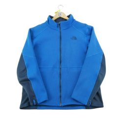 Męska niebieska kurtka polarowa TNF. Niebieskie kurtki sportowe męskie The North Face, l, bez wzorów, z polaru, trekkingowe. Za 114.98 zł.