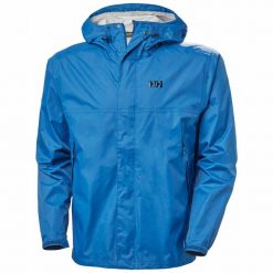 Kurtka przeciwdeszczowa męska Helly Hansen Loke Jacket. Niebieskie kurtki męskie Helly Hansen, m, bez wzorów, trekkingowe. Za 409.00 zł.