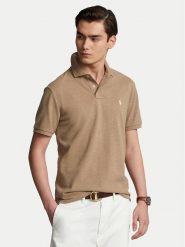 Polo Ralph Lauren Polo 710680784298 Brązowy Regular Fit. Brązowe koszulki polo męskie Polo Ralph Lauren, m, bez wzorów, z bawełny, bez ramiączek. Za 529.99 zł.