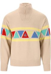 Bluza z kapturem wiatrówka SOS Uni knit. Białe bluzy męskie SOS, s, bez wzorów, z wełny, z kapturem, snowboardowy. Za 707.00 zł.