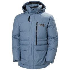 Kurtka puchowa Helly Hansen Tromsoe. Niebieskie kurtki snowboardowe męskie Helly Hansen, m, bez wzorów, z puchu, bez kaptura, narciarskie. W wyprzedaży za 1,329.00 zł.