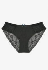 Ciemnozielone Bawełniane Majtki Figi z Koronką Xalmoi. Zielone figi damskie Born2be, xl, bez wzorów, z bawełny. Za 4.99 zł.