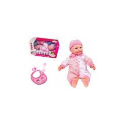 Lalka Interaktywna Baby Bobas 46cm + Akcesoria Y34. Szare śliniaki dla dzieci ElektroStator, z materiału. Za 59.00 zł.