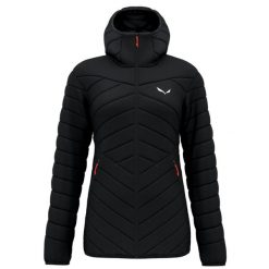 Kurtka Sportowa Damska Salewa Brenta Rds. Czarne kurtki damskie Salewa, bez wzorów, z nylonu, z kapturem. Za 939.00 zł.
