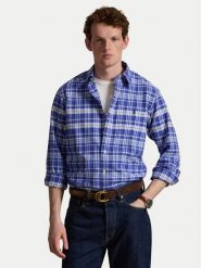 Polo Ralph Lauren Koszula 710B22598001 Niebieski Regular Fit. Niebieskie koszule męskie Polo Ralph Lauren, m, bez wzorów, z bawełny, bez kołnierzyka, bez ramiączek. Za 769.99 zł.