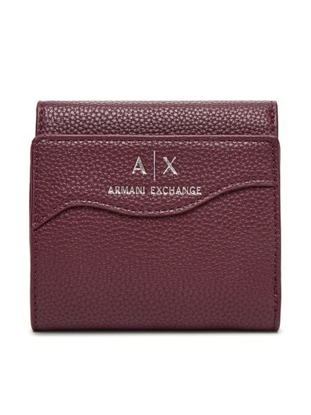 Armani Exchange Portfel 948530 CC783 UA343 Bordowy. Czerwone portfele damskie Armani Exchange, bez wzorów, ze skóry. Za 239.99 zł.