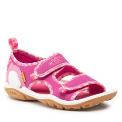 Sandały Keen. Czerwone sandały dziewczęce Keen, bez zapięcia. Za 149.99 zł.