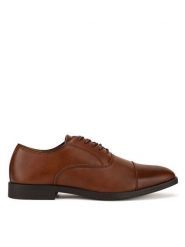 Lanetti Półbuty MYL8515-2 Brązowy. Brązowe eleganckie półbuty Lanetti, z syntetyku, wizytowe, bez zapięcia. Za 103.99 zł.