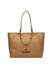 LOVE MOSCHINO Torebka JC4164PP1OL1210A Beżowy. Brązowe torebki do ręki damskie Love Moschino, bez wzorów, ze skóry, bez dodatków. Za 1,399.00 zł.