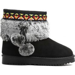 Czarne Śniegowce Alps. Buty zimowe dziewczęce marki Born2be. Za 59.99 zł.