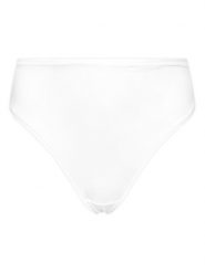 Hunkemöller Figi klasyczne z wysokim stanem 302036 Biały. Białe figi damskie Hunkemöller, s, bez wzorów, z bawełny. Za 59.99 zł.