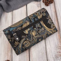 Paolo Peruzzi Portfel damski skórzany duży z orientalnym wzorem T-01-G. Portfele damskie Paolo Peruzzi, bez wzorów. Za 121.83 zł.