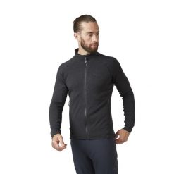 Bluza polarowa sportowa Rab Nexus. Czarne bluzy męskie RAB, bez wzorów, z polaru, bez kaptura. Za 409.99 zł.