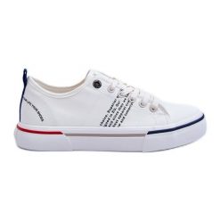 Męskie Trampki Big Star LL174204 Białe. Białe trampki męskie bez wzorów, z gumy, klasyczne, bez zapięcia. Za 222.40 zł.