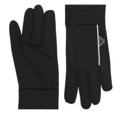 Rękawiczki Kappa. Czarne rękawiczki damskie Kappa, bez wzorów, z dzianiny. Za 49.99 zł.