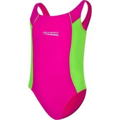 Strój jednoczęściowy pływacki dla dzieci Aqua Speed Luna. Czerwone stroje kąpielowe dla dziewczynek Aqua-Speed, bez wzorów. Za 69.99 zł.