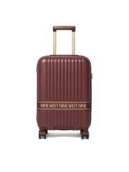 Nine West Walizka kabinowa CEO-NW-S-002-10 Bordowy. Czerwone walizki damskie Nine West, bez wzorów, z tworzywa sztucznego. Za 299.99 zł.