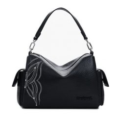 Torebka Desigual. Czarne torebki do ręki damskie Desigual, bez wzorów, klasyczne, bez dodatków. Za 249.99 zł.