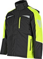 Kurtka robocza ocieplana męska odpinany kaptur wydłużony tył odblaskowe nadruki wytrzymała Oxford RONIN J XL. Kurtki męskie Stalco, m, bez wzorów, bez kaptura. Za 228.43 zł.