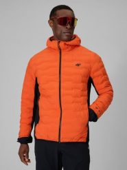 4F Kurtka trekkingowa z wypełnieniem Primaloft Silver męska - pomarańczowa M. Brązowe kurtki męskie 4f, l, bez wzorów, z materiału, bez kaptura. Za 399.99 zł.