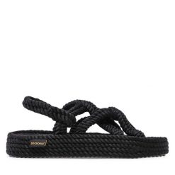Espadryle Bohonomad. Czarne sandały damskie Bohonomad, bez wzorów, bez obcasa, bez zapięcia. Za 249.99 zł.