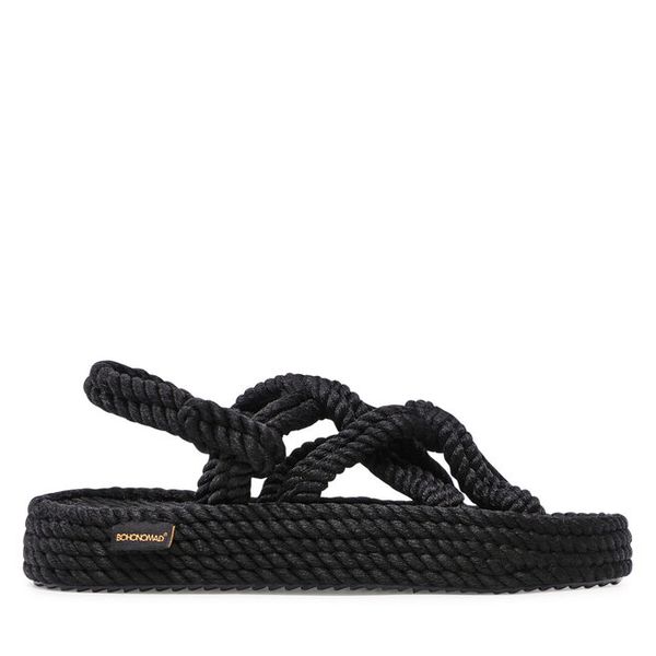 Espadryle Bohonomad. Czarne sandały damskie Bohonomad, bez wzorów, bez obcasa, bez zapięcia. Za 249.99 zł.