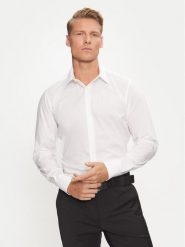 Liu Jo Koszula QXX007 T2662 Biały Slim Fit. Białe koszule męskie Liu Jo, m, bez wzorów, z bawełny, biznesowe, bez kołnierzyka, bez ramiączek. Za 219.99 zł.