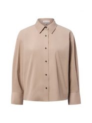 Marie Lund bluzka z sztruksu Kobiety Sztruks beżowy, XS. Brązowe bluzki damskie Marie Lund, xs, bez wzorów, ze sztruksu, bez kołnierzyka, bez ramiączek. Za 229.95 zł.