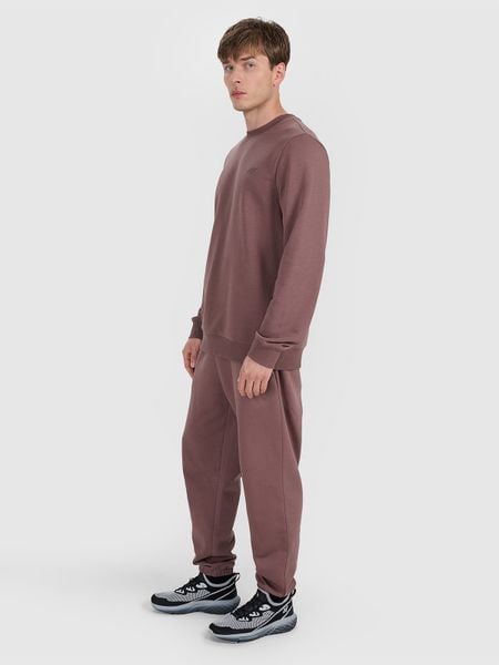 4F Spodnie dresowe joggery męskie - brązowe XXL. Brązowe spodnie sportowe męskie 4f, m, bez wzorów, z bawełny. Za 149.99 zł.