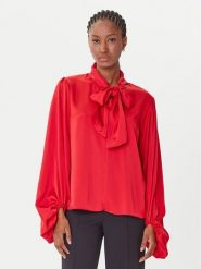Rinascimento Spodnie materiałowe CFC0020144002 Czarny Regular Fit. Czarne spodnie materiałowe damskie Rinascimento, xl, bez wzorów, z materiału. Za 519.99 zł.