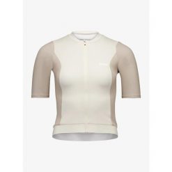 Koszulka kolarska damska POC Cadence Jersey. Białe koszulki sportowe damskie POC, bez wzorów, z jersey, bez kołnierzyka, bez ramiączek, rowerowe. Za 404.99 zł.