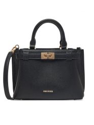 Gino Rossi Torebka RC-19684 Czarny. Czarne torebki do ręki damskie Gino Rossi, bez wzorów, z materiału, bez dodatków. Za 229.99 zł.