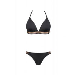 Strój kąpielowy damski dwuczęściowy kostium plażę basen Self Cosmo. Czarne bikini damskie SELF HEAT, bez wzorów. Za 169.00 zł.