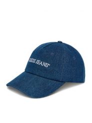 Guess Jeans Czapka z daszkiem CWBEO-GJ-U3-006-SS26 Niebieski. Niebieskie rękawiczki męskie Guess Jeans, z aplikacjami, z bawełny. Za 79.99 zł.