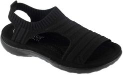 Rieker Sandals 64850-00 Czarne 39. Czarne sandały damskie Rieker, bez wzorów, bez obcasa, bez zapięcia. Za 212.02 zł.