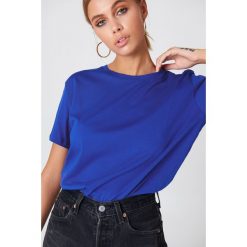 NA-KD Basic T-shirt oversize - Blue. Niebieskie t-shirty damskie NA-KD Basic, z bawełny. Za 52.95 zł.